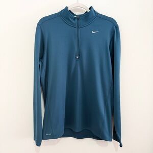 Nike Dri-FIT Running Quarter Zip Pullover Men’s Medium Blue